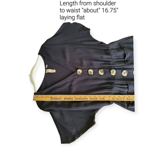 Anthropologie Dolan black Tami tencel cropped jumpsuit size XS EUC - Picture 9 of 15